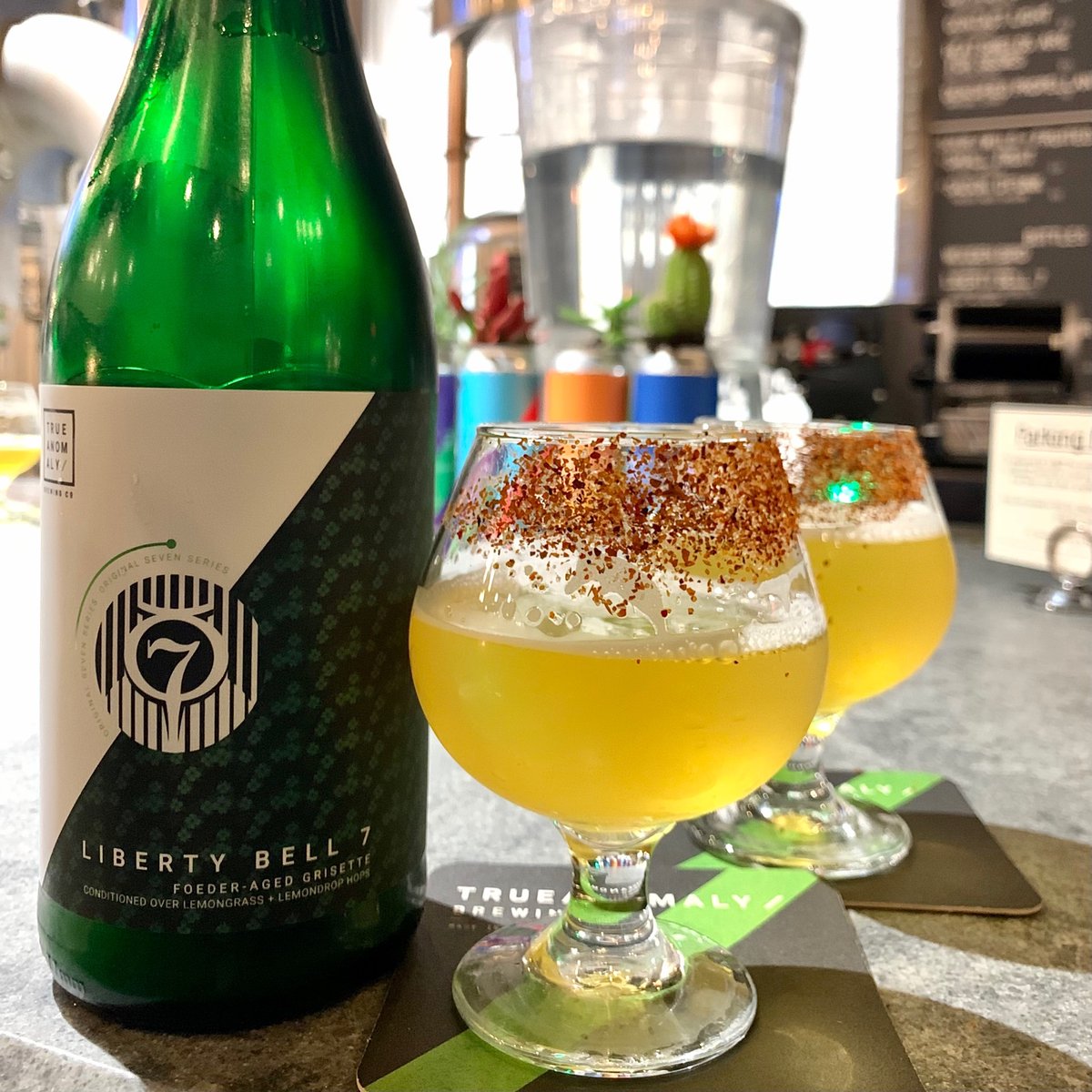 We put a Tajin rim on one of our sour beers &amp; now we can't stop. Our bottles can be enjoyed in the taproom or at home, but they're especially great during trivia because you can just keep filling your glass! We'll even provide the Tajin rim if you'd like. Trivia starts @ 7:30p!