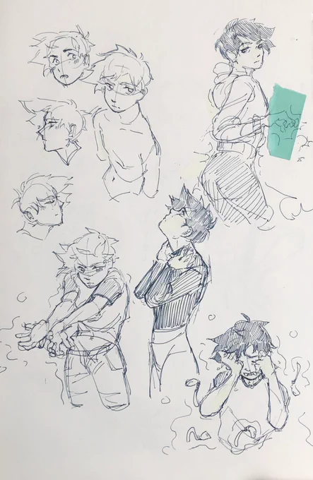 found old pen doodles of ritsu from mp100

yall can ignore this :J 