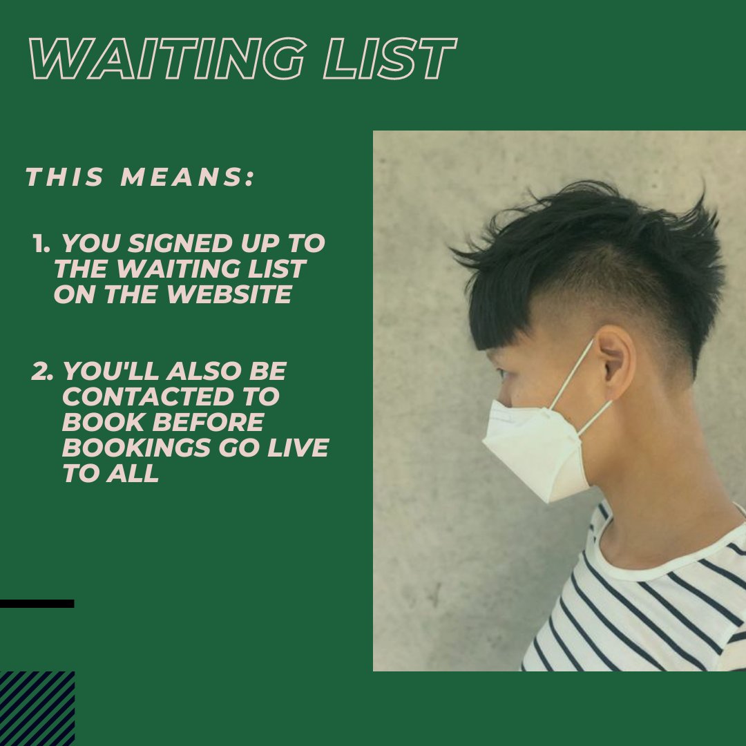 ✨Waiting List✨
This will be for anyone that signed up to our normal contact list via the website. You will be contacted 24 hours after the priority list, and will also have 24 hours to book your appointments.
Watch out for your email!