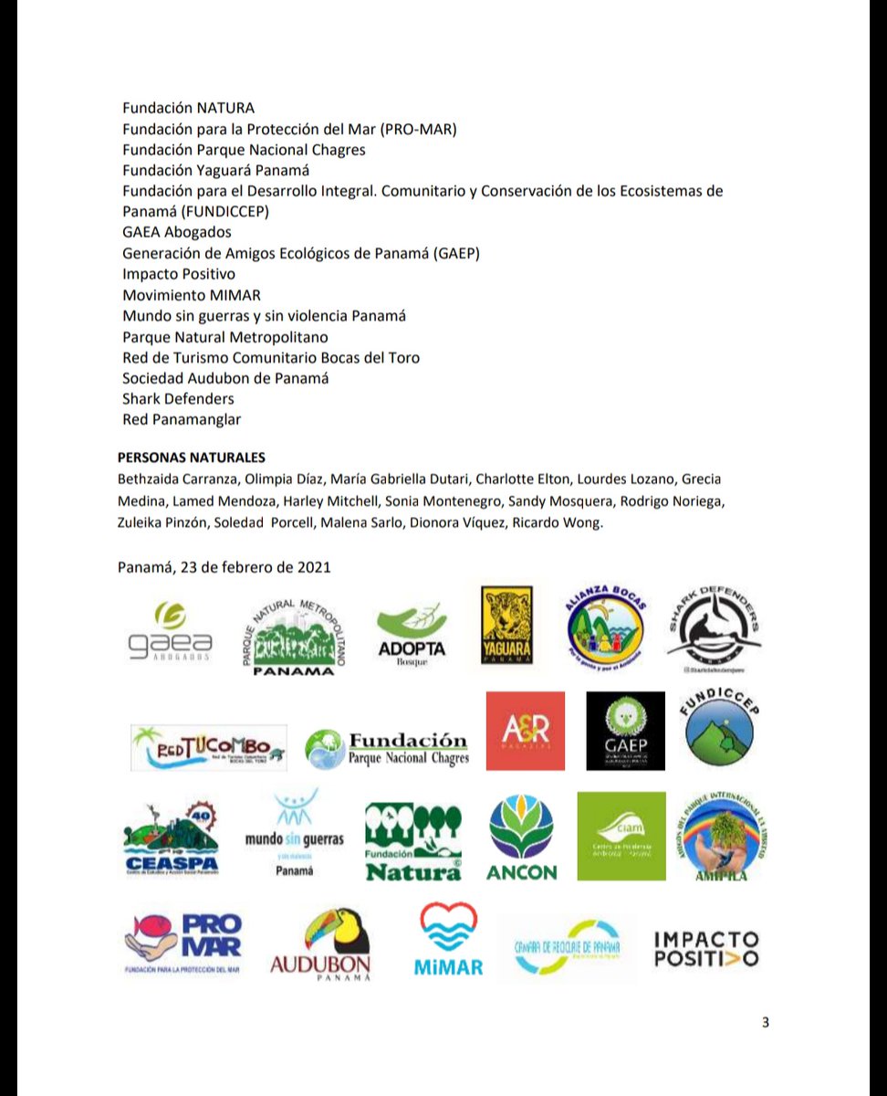 FundaChagres's tweet photo. Manifiesto del Sector Ambiental sobre los hechos ocurridos con los albergues https://t.co/YL0sP2IH6t