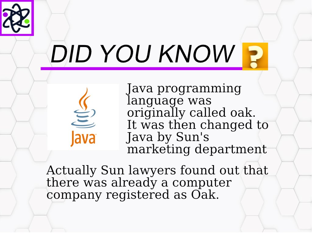 AladdinCoding's tweet image. Did you know? ⬤ 18 of 100
#coders  #coding  #pythonlearning #codinglife  #codingtips #codingisfun  #100daysofcodechallenge  #100DaysOfCode