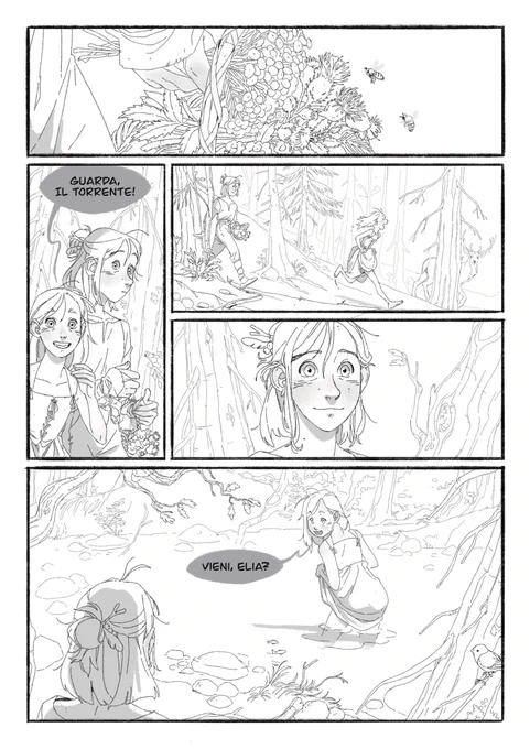 Elia and Rebis' stroll in the woods
Part 1/3

Six pages based on a short story written by @IreneLastHope about our witchy OCs Elia and Rebis. Kept them simple and b/w this time. Hope you enjoy! ? 

R:  Look, the torrent!
Are you coming, Elia? 