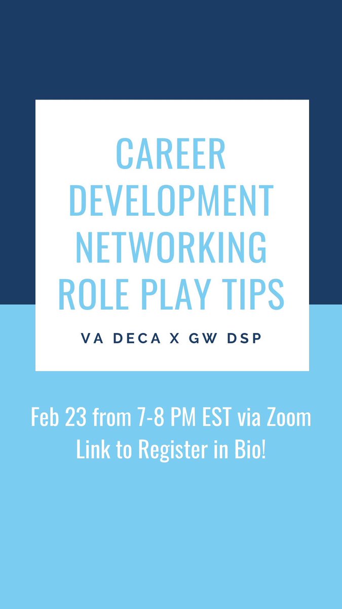 VirginiaDECA's tweet photo. TODAY’S THE DAY! Make sure to register for this awesome opportunity so you don’t miss out🤩 https://t.co/BqRXzXdEC1