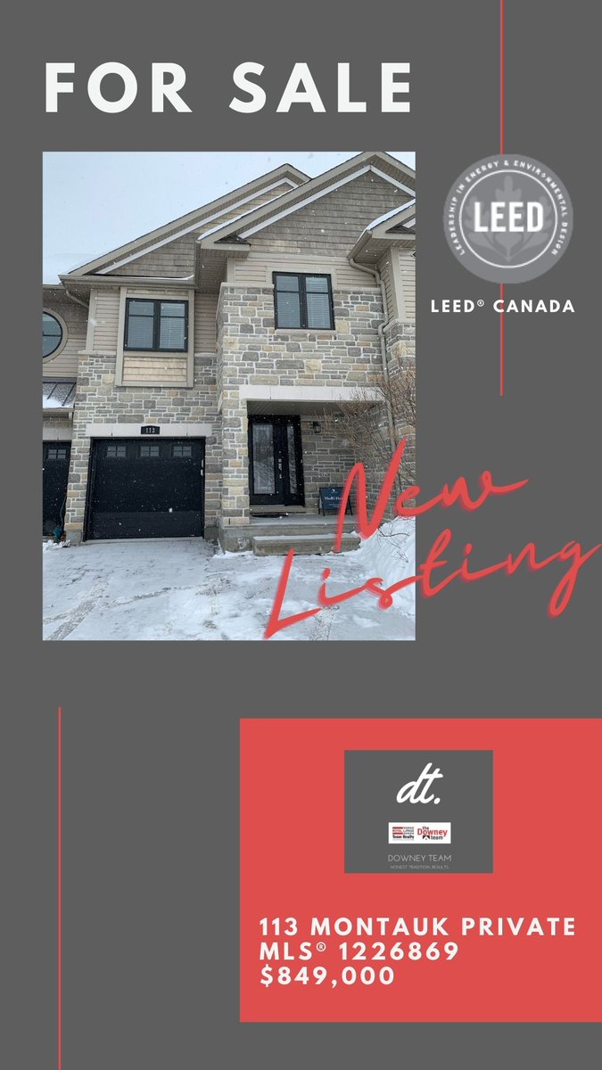 NEW LISTING!
113  Montauk Private
MLS® 1226869
$849,000

#DowneyTeam #OttawaRealEstate #NewListing #GreenBuilding