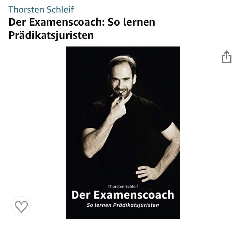 SchleifThorsten's tweet photo. Das neue Buch ist da! Ein Ratgeber für Studenten und Referendare in der Examensvorbereitung. https://t.co/OobFYeS1h8