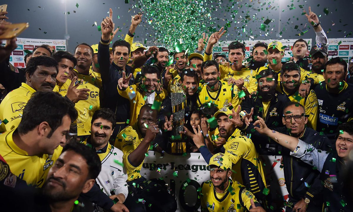 The_Nation's tweet photo. MSvsPZ
Peshawar Zalmi won the match by 6 wickets! Emerged incredibly victorious.
@TheRealPCBMedia @thePSLt20 @PeshawarZalmi @MultanSultans #PSLwithTheNation #PSL2021 #MLvsPZ #PZvsMS https://t.co/tKl2hSDJHl