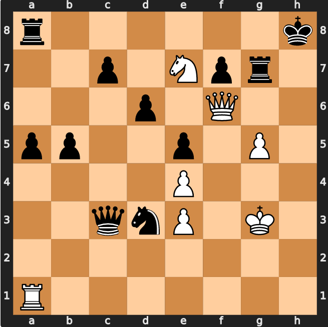 BlitzPuzzle's tweet photo. Chess Puzzle 154180 - Mate In 1
White to move
#skillz #esports #chesspuzzleblitz
#chess #chesstactics #games #endgamestudies #dailychesspuzzle https://t.co/FxQFgbPigX