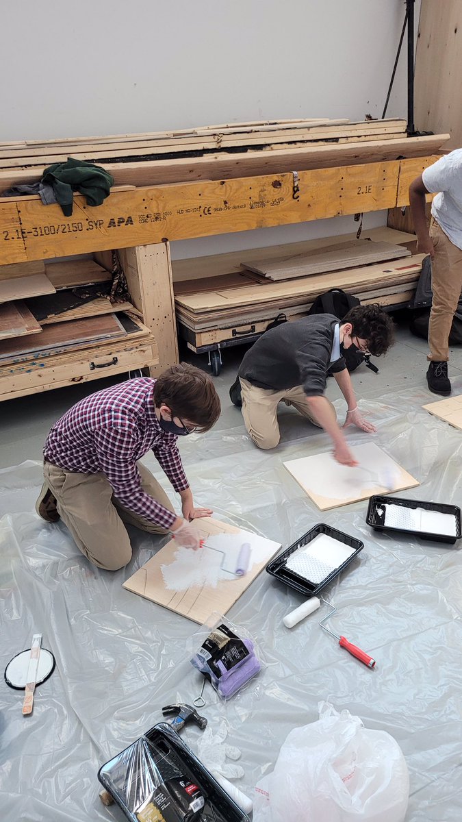 SaintJohnsArts's tweet image. Very excited about the Diversity Art Project being created by students from many different groups on campus.  Had a sneak peek of a board yesterday and I am excited to see and share the finished project!  Thank you to the students involved for their important work and message!