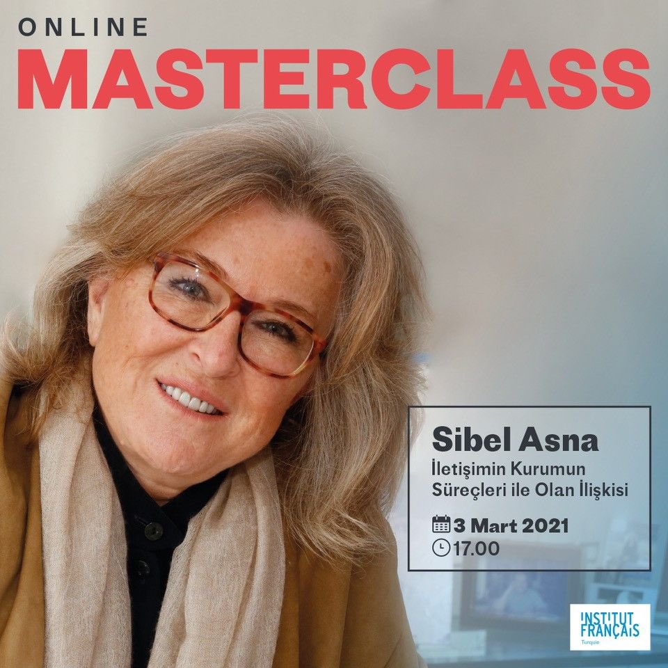 Sibel Asna ile Masterclass: İletişimin kurumun süreçleri ile olan ilişkisi
📆3 Mart 2021 ⏰ 17.00
Kurumsal iletişimin genç profesyonelleri ile iletişim öğrencileri ve iletişime ilgi duyanlara yönelik etkinlik çevrim içi, ücretsiz ve Türkçedir, kayıt için buff.ly/2MaiJv2