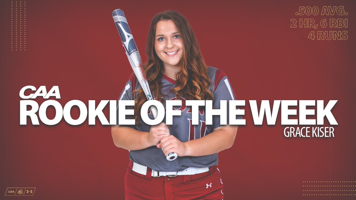 ElonSoftball's tweet photo. First year @GraceKiser65 has been named the @CAASports Rookie of the Week!

📰 https://t.co/ztpRlB0AiG

#EUSB 🥎 https://t.co/mqgrtaAMOF