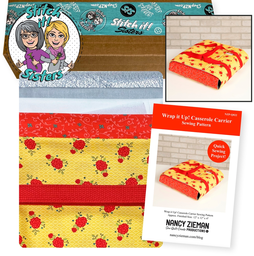 TeamNancyZieman's tweet photo. SAVE 25% Off NEW! Wrap it Up! Casserole Carrier Sewing Bundle Boxes *Plus Free Standard Shipping over $50* ends TOMORROW at https://t.co/vJHkhIZ4JA
#NZPBlog #StitchitSisters #SewACasseroleCarrier #WrapItUpCasseroleCarrier #BeginnerSewingProject #NancyZiemanProductions #ShopNZP https://t.co/vzyv4SgsM3
