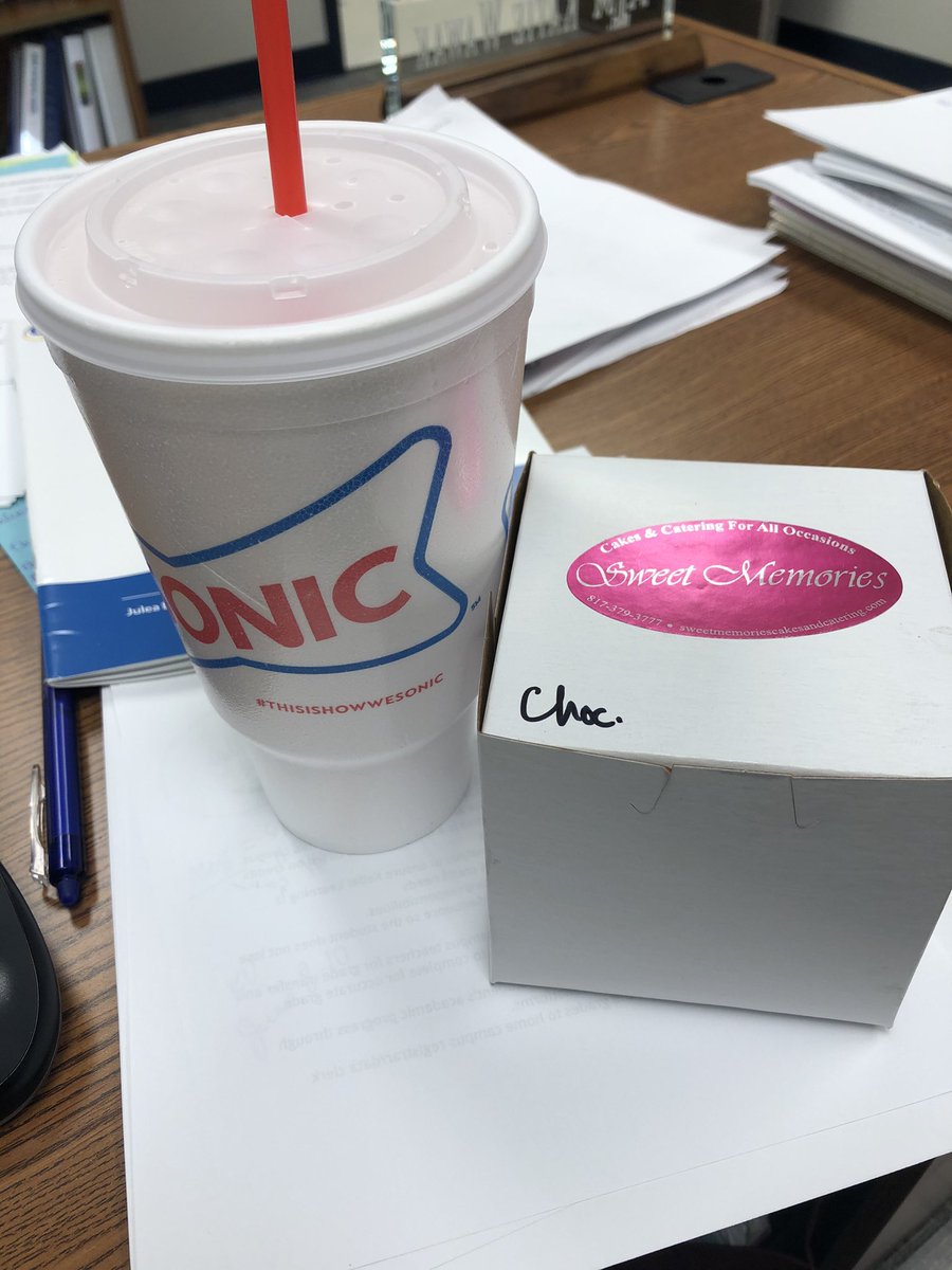 Thank you <a href="/KellerISD_CTE/">Keller ISD CTE</a> for celebrating our wonderful CTE teachers this month! They delivered Sonic and cupcakes for our teachers today!