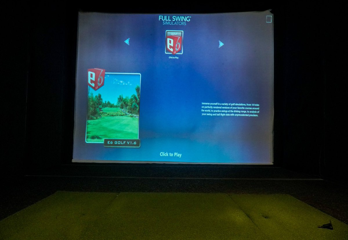 Did you know Campus Recreation has its very own golf simulator that's free to use for all students? Inside our Recreation and Wellness Center on East Campus, students can practice and perfect their golf swings! Bring your own clubs or rent ours free of charge.