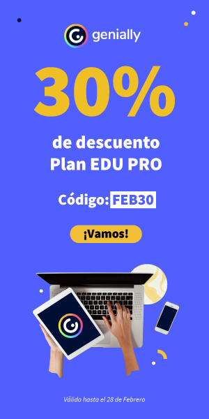 CrisMarcos10's tweet photo. 🥁¡En @genially_es estamos de promo!🥁
Obtén tu Plan EDU PRO con un 30% dto antes del 28/02 con el código FEB30 y... ¡desata todo tu potencial con Genially! 🚀
https://t.co/CMKnnKQJ5W
#Genially #SharingGenially #Promoción #Educación #Interactividad #Storytelling https://t.co/0KXDvBo0HF