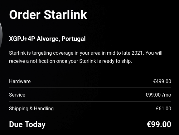 GeocrafterGS's tweet image. Hmm, I guess we&apos;ll keep our current LTE setup for now... #Starlink #SpaceX #broadbandforall