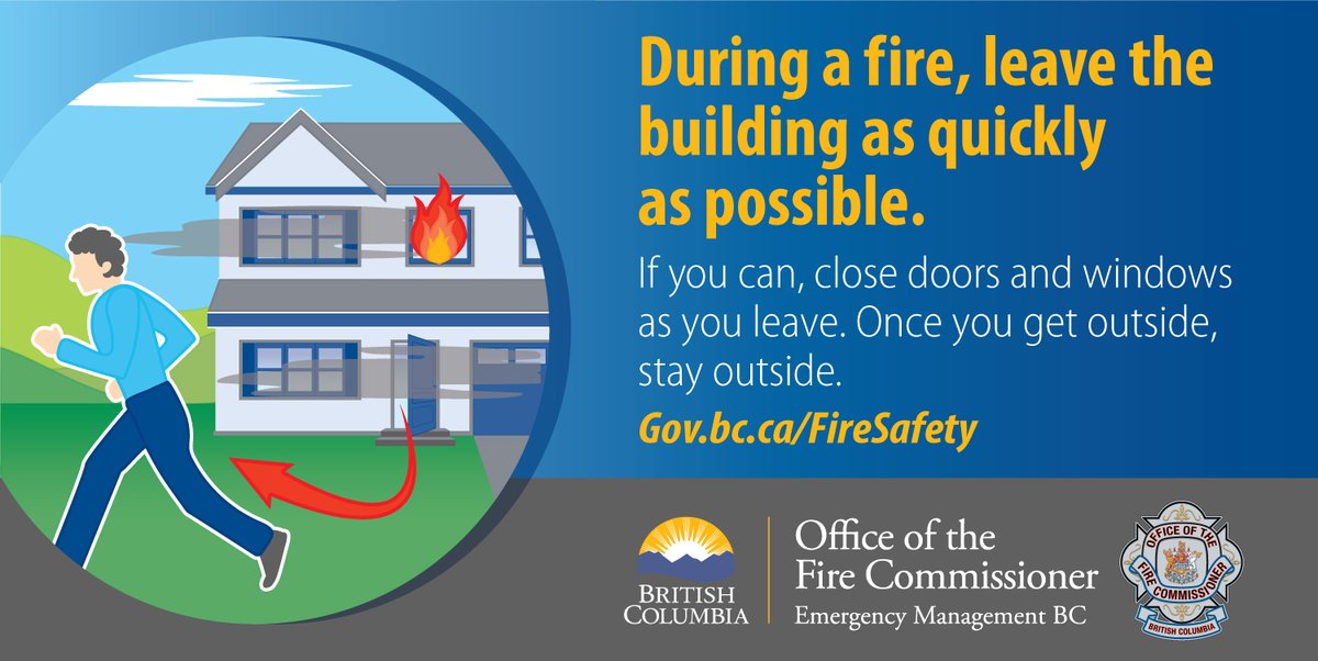 DYK that you typically only have 1 to 2 minutes to escape safely once the smoke alarm sounds? Having working smoke alarms AND a home fire escape plan are invaluable!