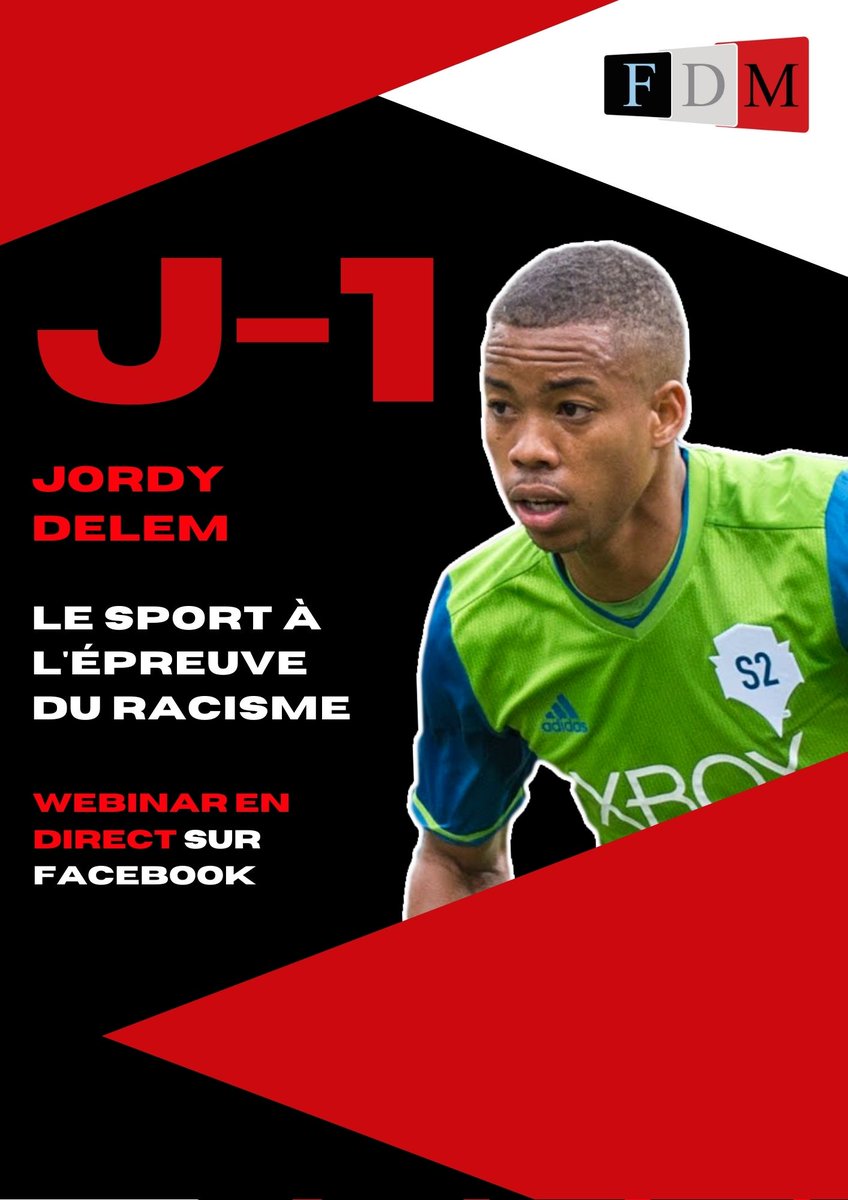 FDMTV (@fdm_tv) on Twitter photo 🚨Plus qu'1 jour avant le début de notre #webinar en live sur Facebook ! nous avons le plaisir d'accueillir 4 personnalités du Football, notamment <a href="/JordyDelem/">Jordy Delem</a>, défenseur central des <a href="/SoundersFC/">Seattle Sounders FC</a> ⚽
#football #racisme #discussion #échanges #EnDirect #athletes #discrimination 🚨Plus qu'1 jour avant le début de notre #webinar en live sur Facebook ! nous avons le plaisir d'accueillir 4 personnalités du Football, notamment <a href="/JordyDelem/">Jordy Delem</a>, défenseur central des <a href="/SoundersFC/">Seattle Sounders FC</a> ⚽
#football #racisme #discussion #échanges #EnDirect #athletes #discrimination
