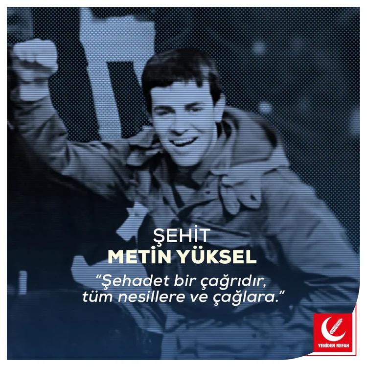 İMÂNIN TASDÎKİ ŞEHADETTİR.
#MetinYüksel
#ŞehitMetinYüksel