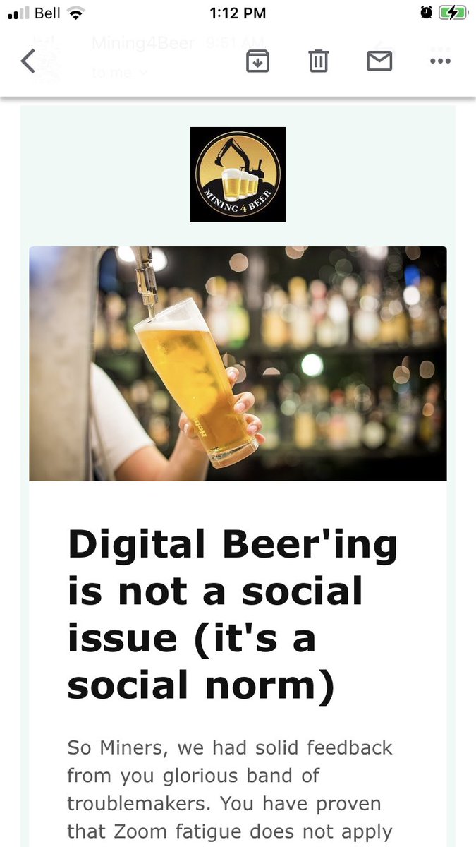 We’re back like an bad rash. Looking fwd to drinks online Mar 8 5pm EST. Register on Eventbrite!

#PDAC2021 #mining4beer #mining  #beer