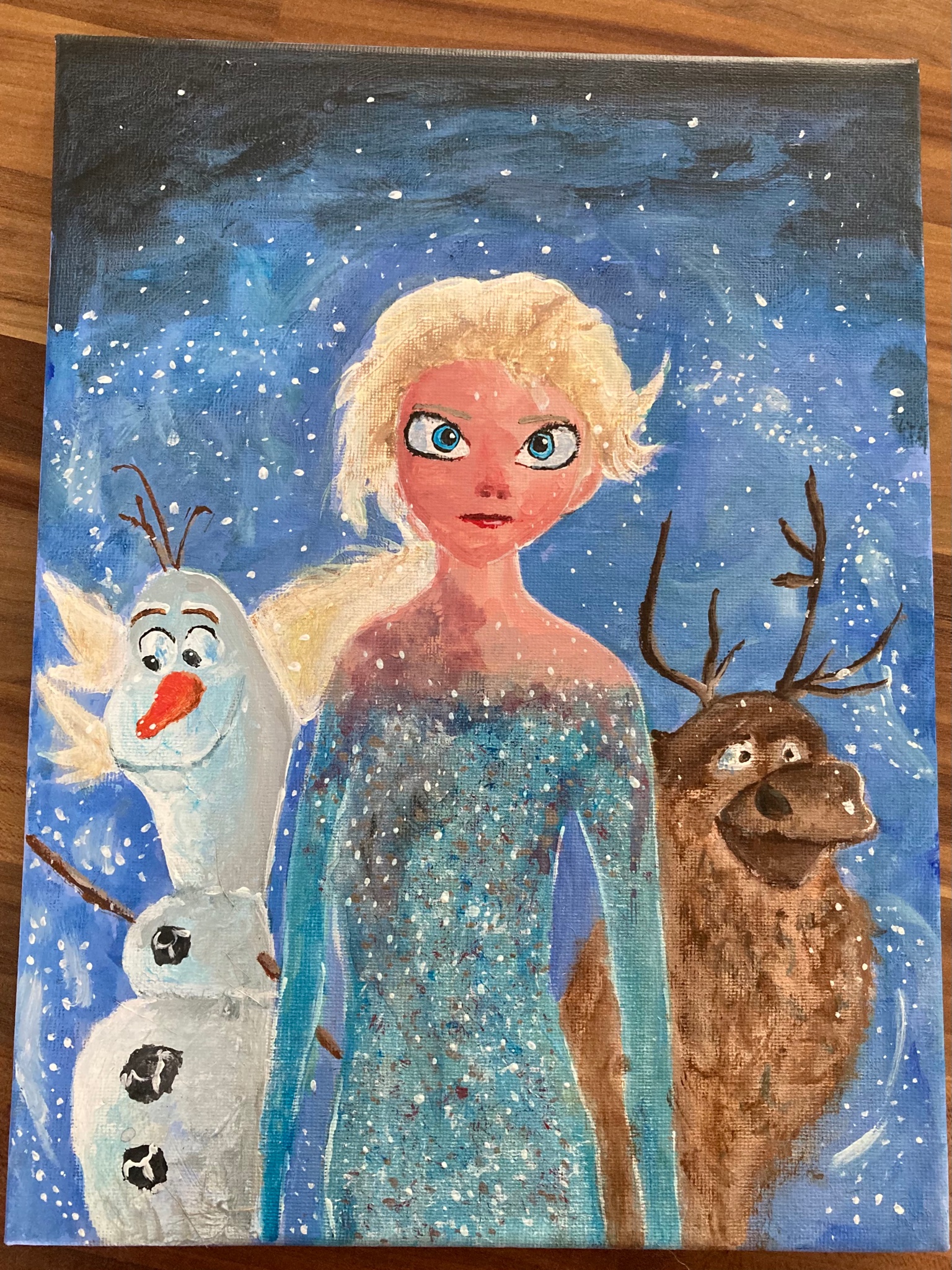 Frozen painting outlet
