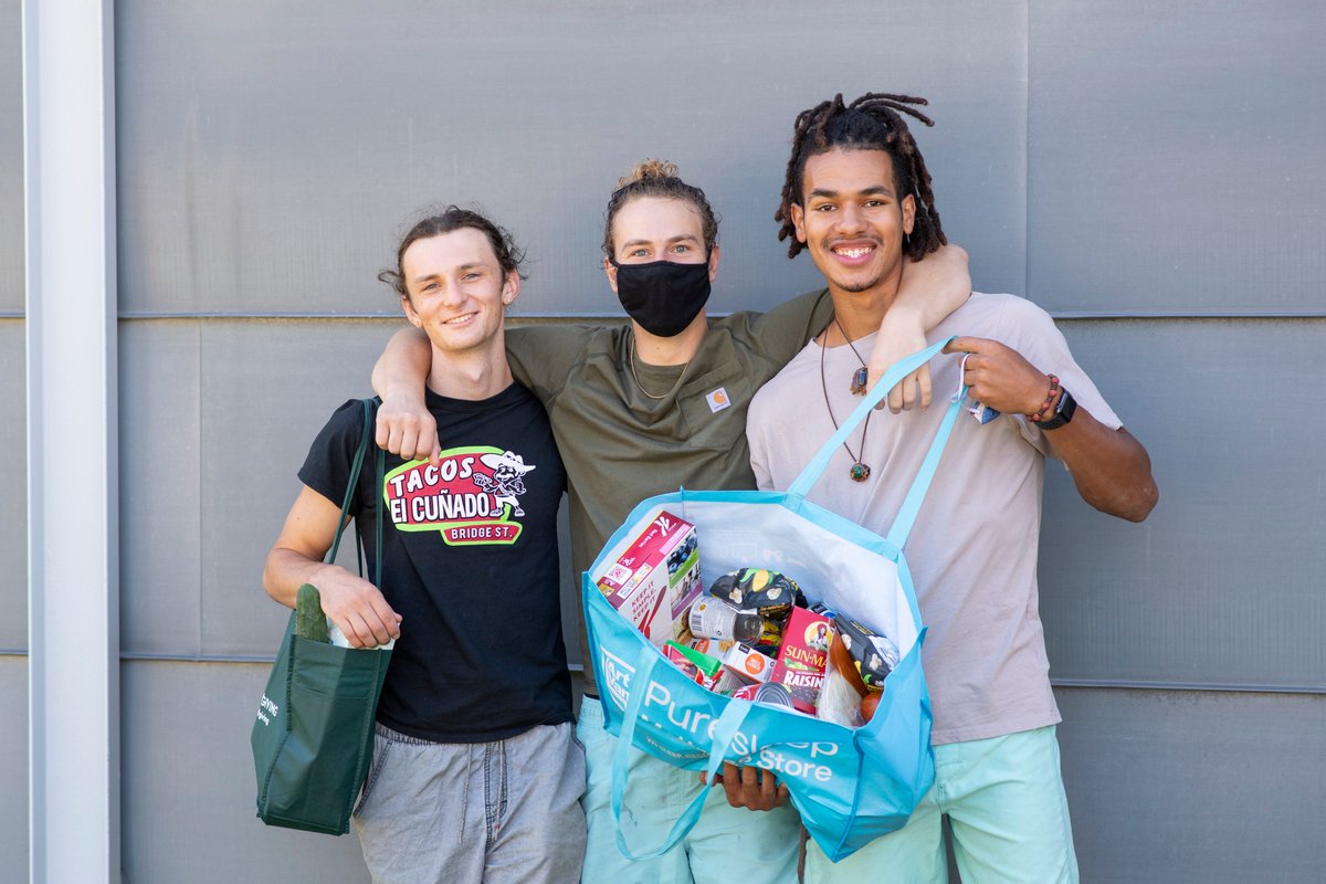 Roommates Micah, Matt, &amp; Jalen visited their university’s food pantry. "[It] helps out a lot," said Matt. “There's no judgment here,” added Jalen.

Thanks, <a href="/TEConnectivity/">TE Connectivity</a>, for helping provide ~20,000 meals for people in need in our own community. Your generosity nourishes lives.