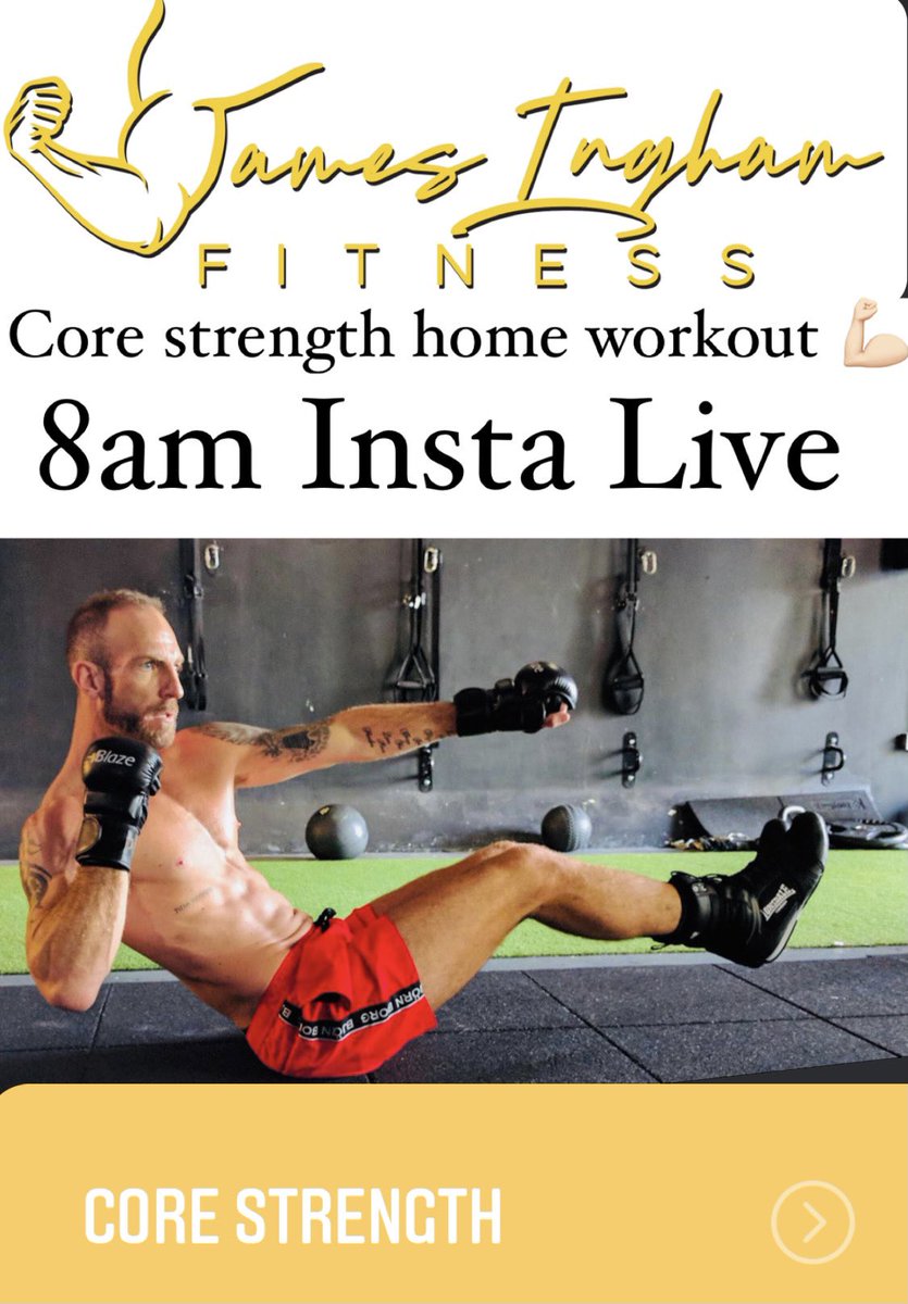 Coaching free home workouts every weekday morning at 8am over on my Instagram account: JamesInghamfitness - hit me with a follow & give it a try. #homehiit #hiit #homeworkouts #coreworkout