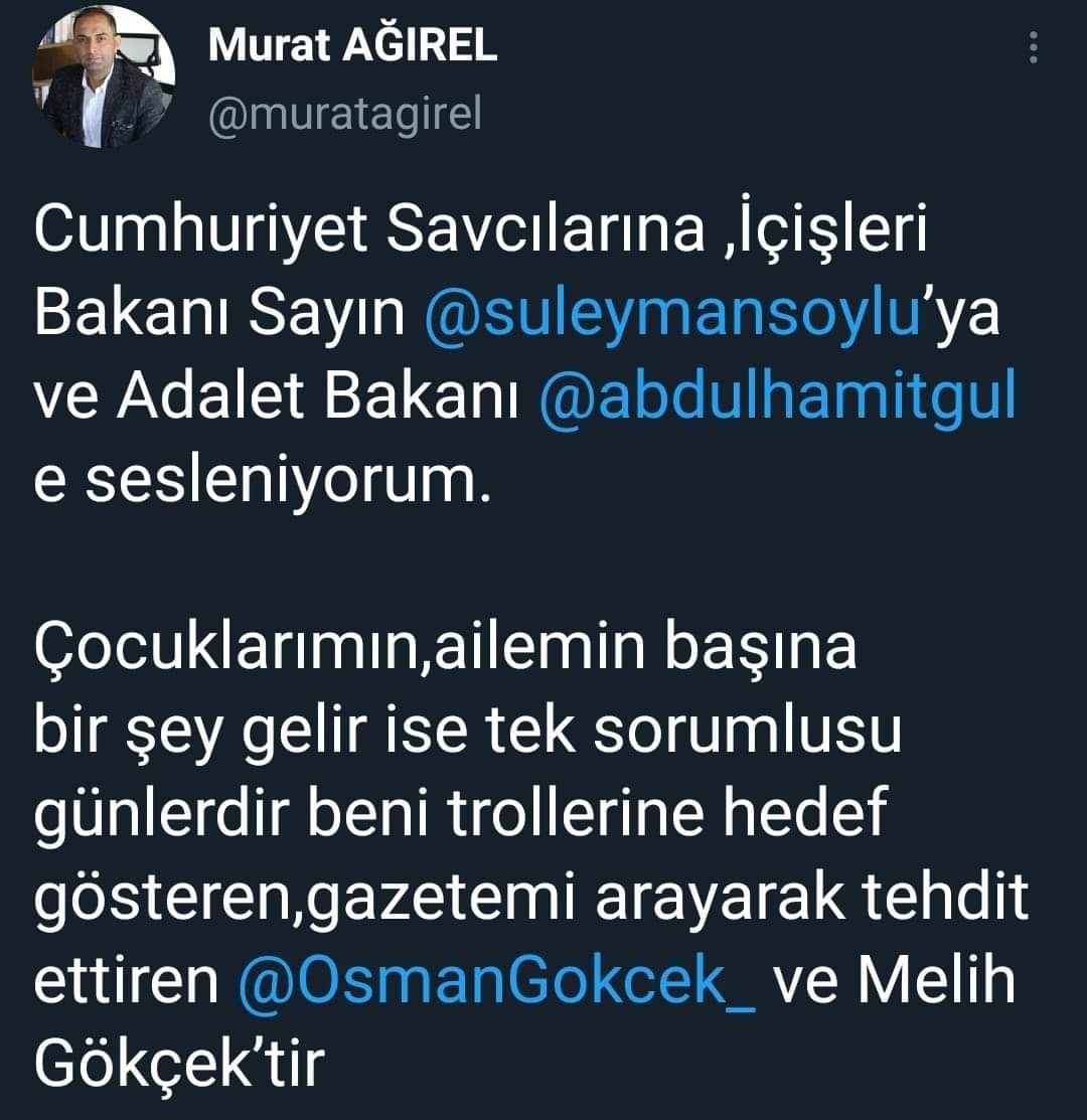 Yaptığınız yolsuzluklar gizli mi kalsaydı mafya mısınız siz
 #MuratAğırelYalnızDeğildir