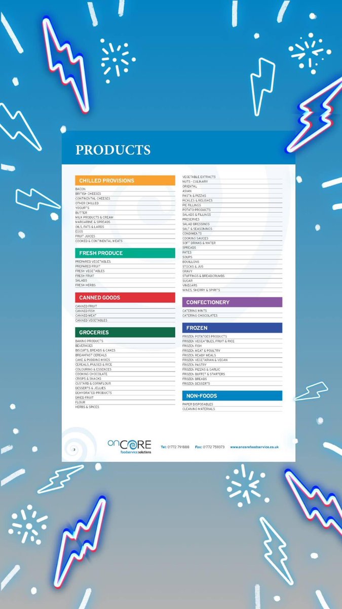 Producing new menus? Looking at costings or would like a Supplier that can provide everything? Then contact us to see where we can help! 01772 791888 #wholesale #distributor #freedelivery #northwest #hotels #restaurants #pubs #schools #entertainmentvenues #carehomes #nurserys