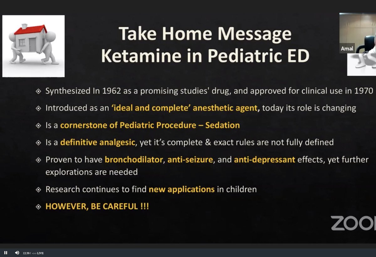 YaraAlGoraini's tweet image. Ketamine in a nutshell by the great leader Dr Amal🙏🏻❤️ #SASEM2021