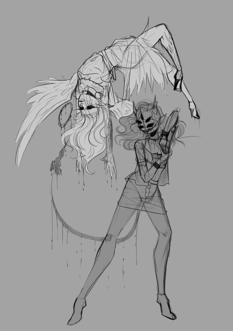 AnviAfer's tweet photo. Sketch for future art according to #BatIM 

#BendyAndTheInkMachine #Art #Commissionsopen https://t.co/45dPYQrxYN