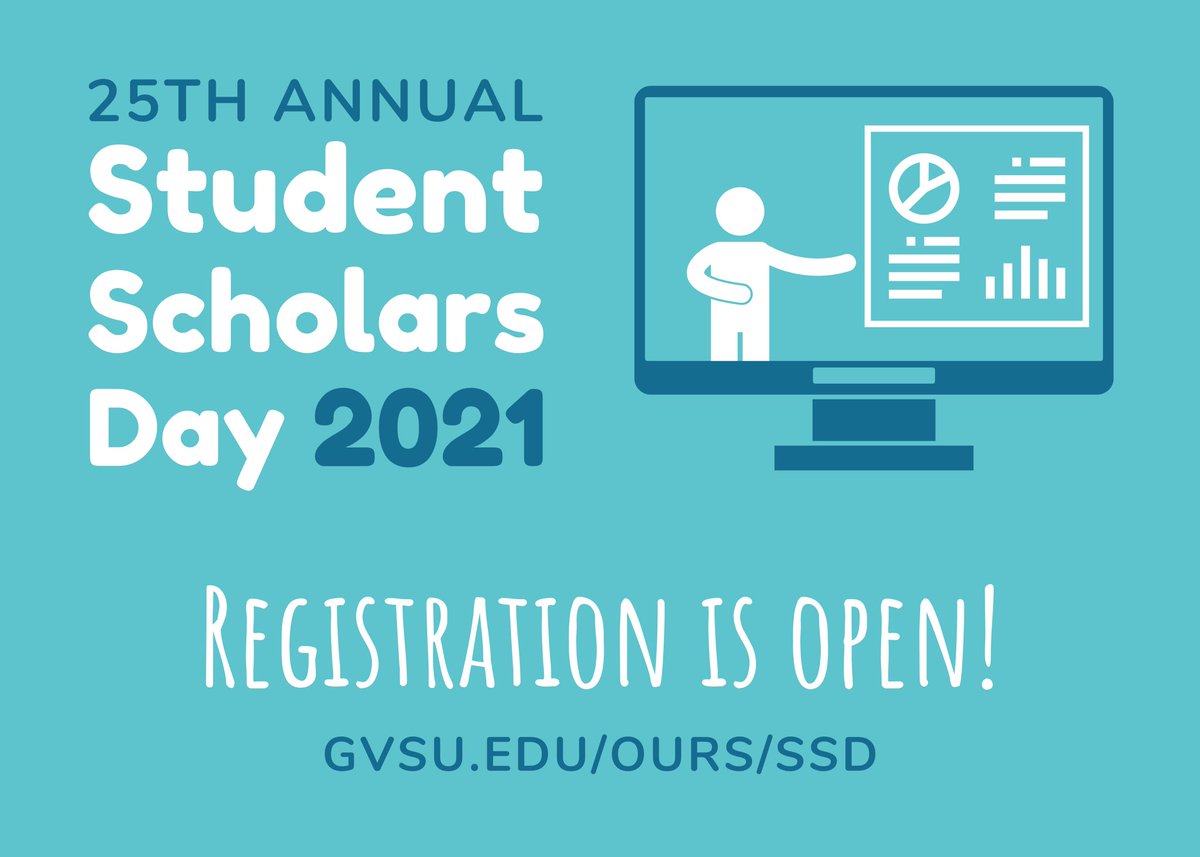 SSD registration is open now! Register your presentation by March 12, and reach out to the OURS office if you have questions!