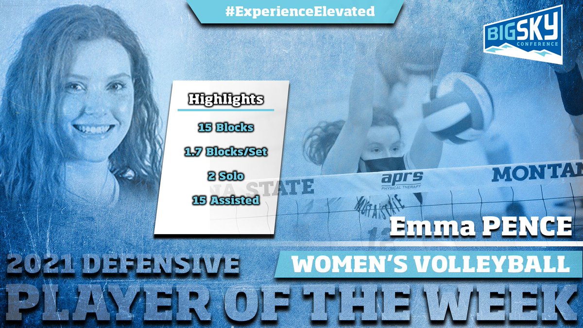 BigSkyVB's tweet image. Congrats to @MSUBobcatsVB's Emma Pence on being named this week's #BigSkyVB Defensive Player of the Week!

RELEASE: buff.ly/3dNjXaG