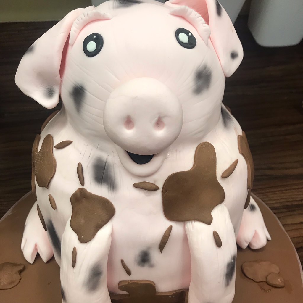 FarsleyCakeCo's tweet photo. This piggy went to market? In fact this one was eaten! 100% edible handcrafted cakes, available for delivery nationwide. #comissions #extremecakemakers #cakes #delivery #tomdaley #charlottegates #AwardWinning #cakemag #cake #towie #hoc #florida #rpdruk #RPDR13 #gifted https://t.co/iYLecel0KW
