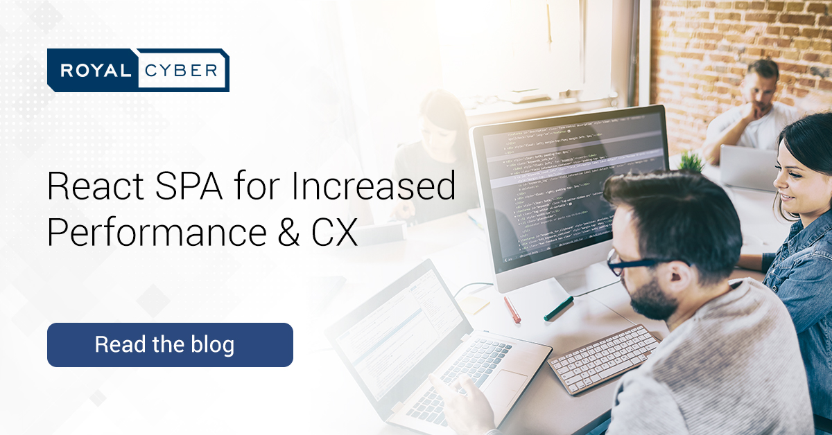 RoyalCyberUSA's tweet image. Interested to know more about Royal Cyber’s SPA and how your business can leverage it for improved performance and customer experience? 
Read the blog: okt.to/s5GoID
.
.
#RoyalCyber #ReactSPA #Ecommerce #ImprovePerformance #DigitalTransformation #ITConsulting