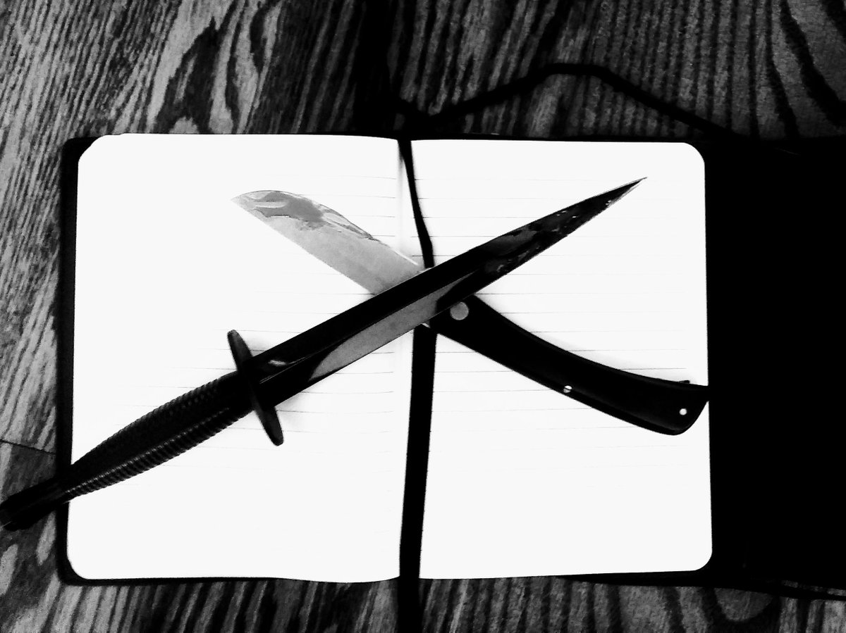 ETravalius's tweet photo. Final chapter of Clerical Work up! Dane closes the book on this case...though his unlikely ally comes better prepared. 
"Pahda sported a Kevlar vest and tactical belt outfitted with a Fairbairn Sykes dagger..."
Read now: https://t.co/qvdAW22O9k
And: https://t.co/b7EtoLNLVe https://t.co/OMmdltDped