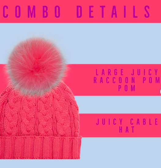 LindoFfur's tweet photo. JUICY - the perfect combination of peach and pink! 📸 #lindof #lindoffur #pompomhat #toque #Canadian https://t.co/JCc8nc7WwX