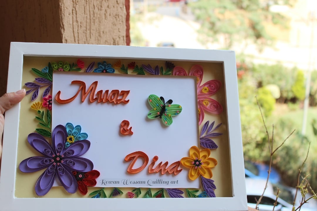 Muaz& Dina
 #art #quilling #quilledpaperart #quillingart #quillings #quillingcreations #quillingartist #quilling_art #quillingpaper #quillingflowers #quillingearrings #quillingdesign #quillinglove #quillingcraft #paperquilling #quillingname #quillingtutorial #quillingwork #