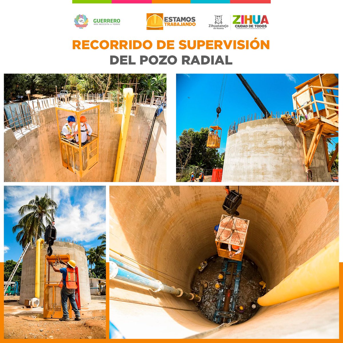 Gob_Zihuatanejo's tweet photo. En la #CiudadDeTodos #EstamosTrabajando para que los hogares de Zihuatanejo cuenten con el vital líquido aún en temporada de estiaje. ¡El #PozoRadial es una realidad y pronto estaremos entregando esta obra tan importante para los zankas! https://t.co/YIPsLJenVc