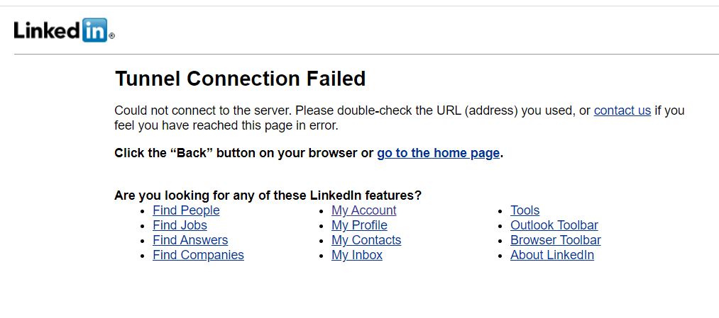 DocBotz's tweet image. What's up with @LinkedIn today?  Getting error messages ...