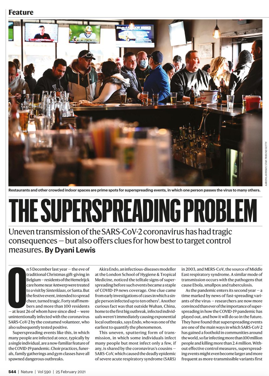 So you want to get rid of superspreaders?
The top incriminated venues, w/ multiple independent replications:
Restaurants, gyms, coffee shops, bars 
nature.com/articles/d4158…
nature.com/articles/s4158…
@nature 
jamanetwork.com/journals/jama/…
<a href="/JAMA_current/">JAMA</a>