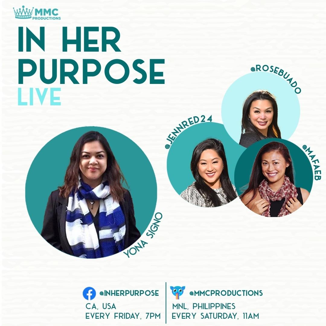 Meet Yona Signo, founder and owner of Kaya Services and Empowered Virtual Assistants, who is also one of the authors of a business guidebook named Back Yourself.

Join us on February 26, 2020 (7 PM PST) and February 27, 2020 (11 AM PHT) on our Facebook page: In Her Purpose!
