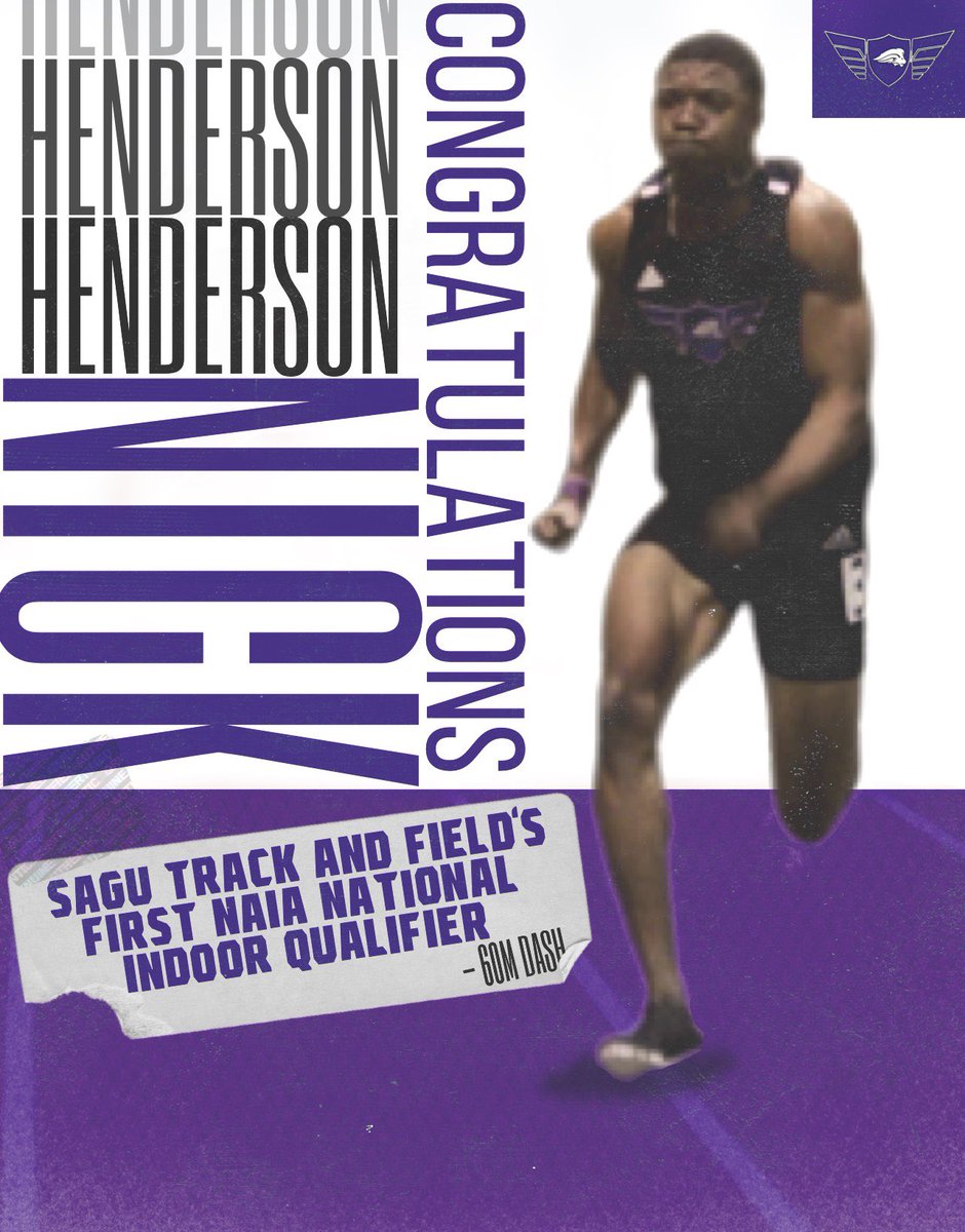 NelsonUXCTF's tweet photo. HISTORY HAS JUST BEEN MADE!!! Congratulations to NICHOLAS HENDERSON for being the first #SAGUTF NAIA INDOOR NATIONAL QUALIFIER!!! @nichoi_2188 we are extremely proud of you!! @SAGUSportsNet @sagusportslive @sagu https://t.co/ZoUMtC7uBy