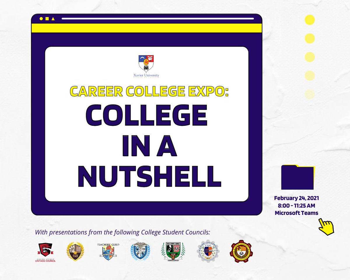 XUSHSOfficial's tweet photo. HAPPENING NOW: Career College Expo: College in a Nutshell via MS Teams. https://t.co/EGawTmsOVx