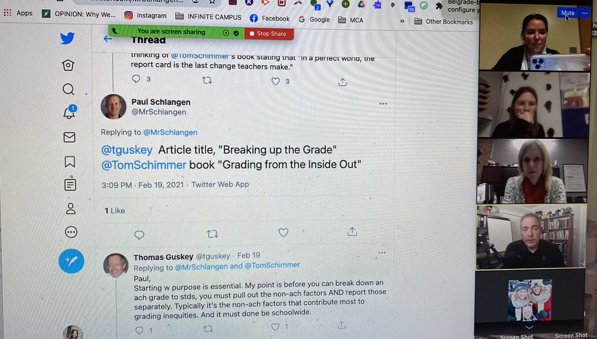 MissField5's tweet photo. I would not want to end my day any other way!  Great night of networking with other districts, my colleagues,  and having @TomSchimmer join in on our SBG conversation!  #qualityoverquantity #learningoverpoints #mnsbgcohort0 #weknowourwhy @ResourceStCloud https://t.co/D2EJf5WGCP