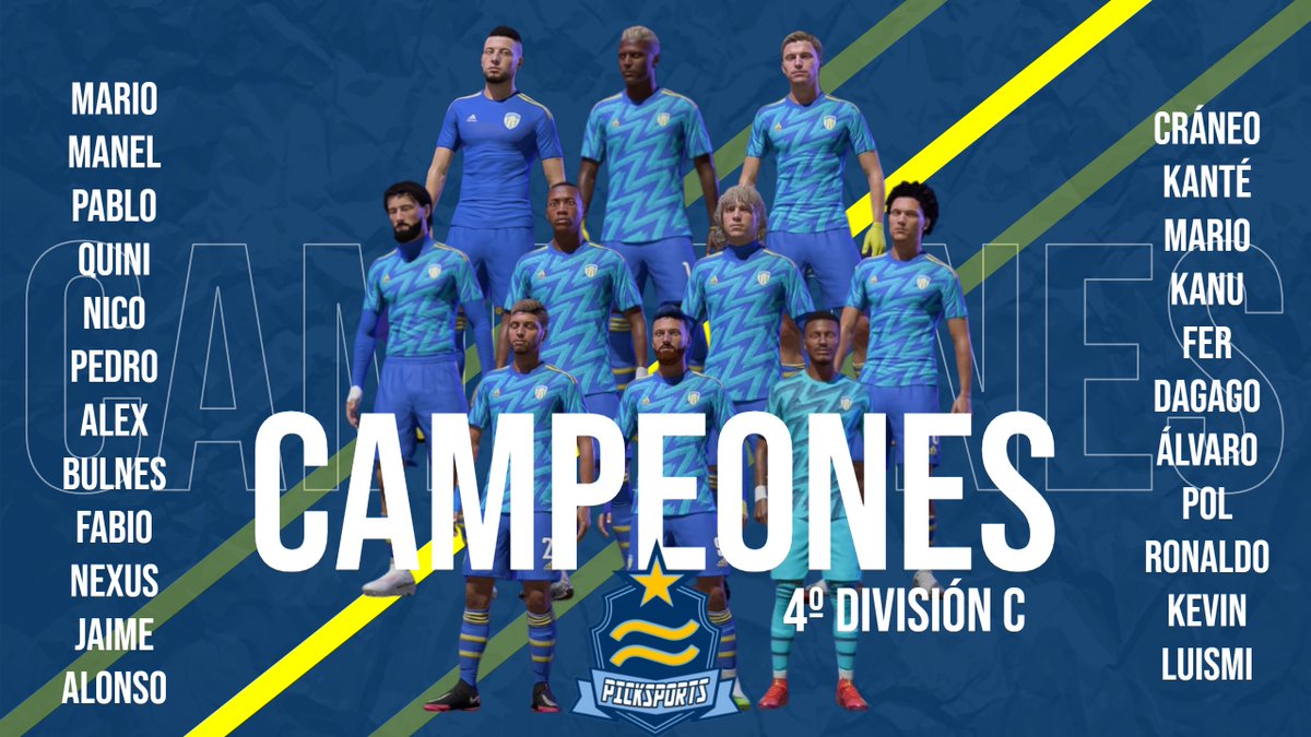 HISTORIA DEL ASCENSO | Estos son los jugadores que hicieron posible el salir campeones de 4º división C. Enhorabuena y gracias a todo, este título es vuestro. #SomosDeTercera #GoPickSports