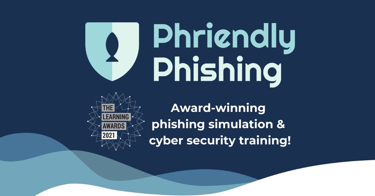 We're thrilled to announce @phriendlyphish joined the winner's podium at the 2021 @LearningAwards for the 'Innovation in Learning' category! 

Learn more: bit.ly/2NSa8O7 

@CxCyber #phishingtraining #learning