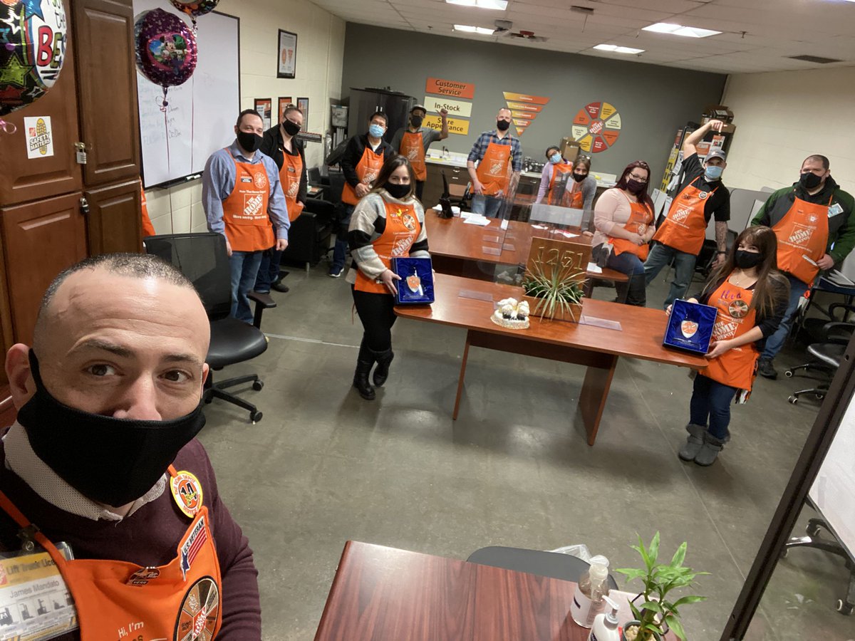 JamesMandato's tweet photo. Congratulations to the Mohegan Lake Home Depot’s own Stephanie and Ilva on their well deserved Values Award!  We are all so proud of you both. #HomeDepot https://t.co/UZk9khdXtZ