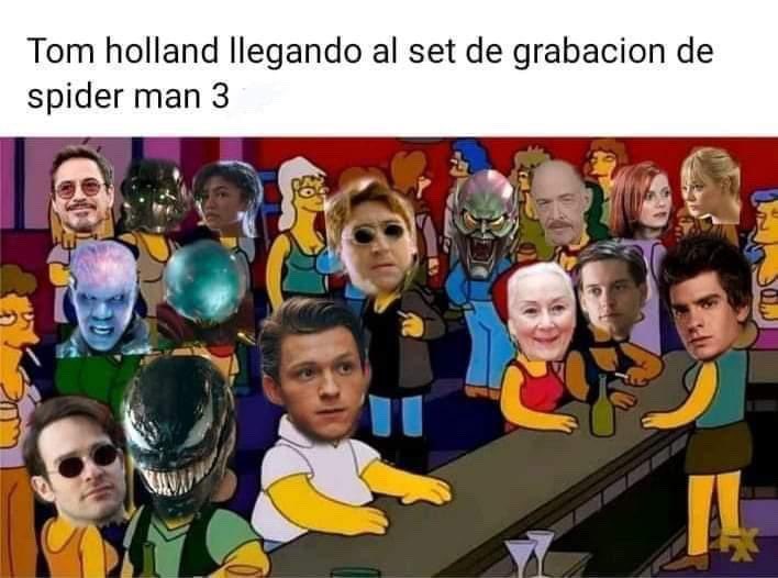 andrugeek's tweet photo. Todo el cast de #Spiderman3 burlándose de nosotros en estos momentos 😞🥺 https://t.co/vIYpOpaNoo