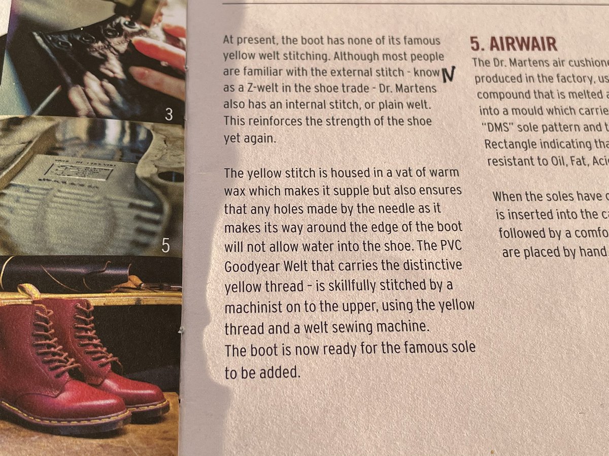 NerdsLimited's tweet photo. @drmartens It took me 3 pairs ordered to figure out I wear a left UK 11 and a right UK12. The upshot? I read the enclosed booklet and found a typo that you might want to fix. For those who are wondering, made in England docs  line are ABSOLUTELY worth what they cost. https://t.co/6KLsc7jSm7