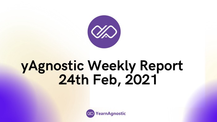 yearnagnostic's tweet image. 🔥YearnAgnostic Weekly Updates — Feb 24, 2021.

We are pleased to bring to our community the yAgnostic development progress report for this week.  

👉For full details report, check our medium link below;
yearnagnostic.medium.com/yagnostic-week… 

BUY, HODL &amp;amp; STAKE #YFIAG
#VAULT  #DeFi #Crypto